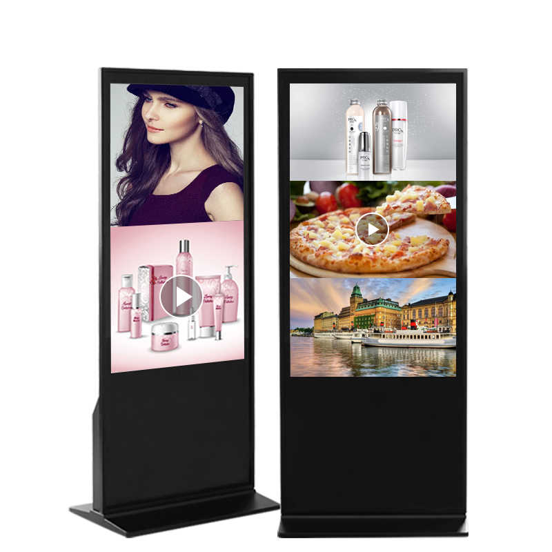 Коммерчески настенный рекламный дисплей вертикальный сенсорный экран