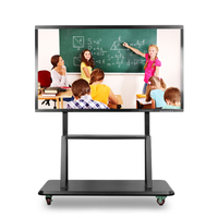 Светодиодный 75-дюймовый сенсорный экран интерактивной доски в классе